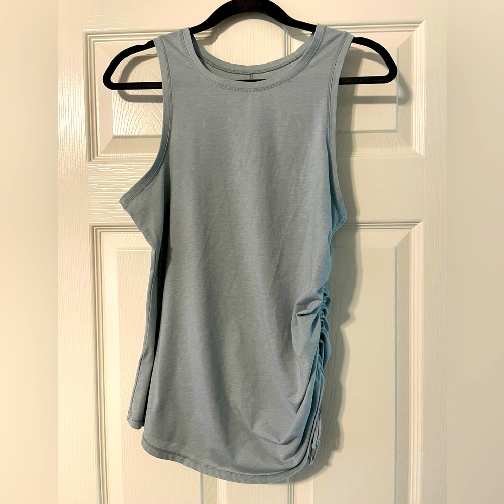 Cute side scrunch tank top